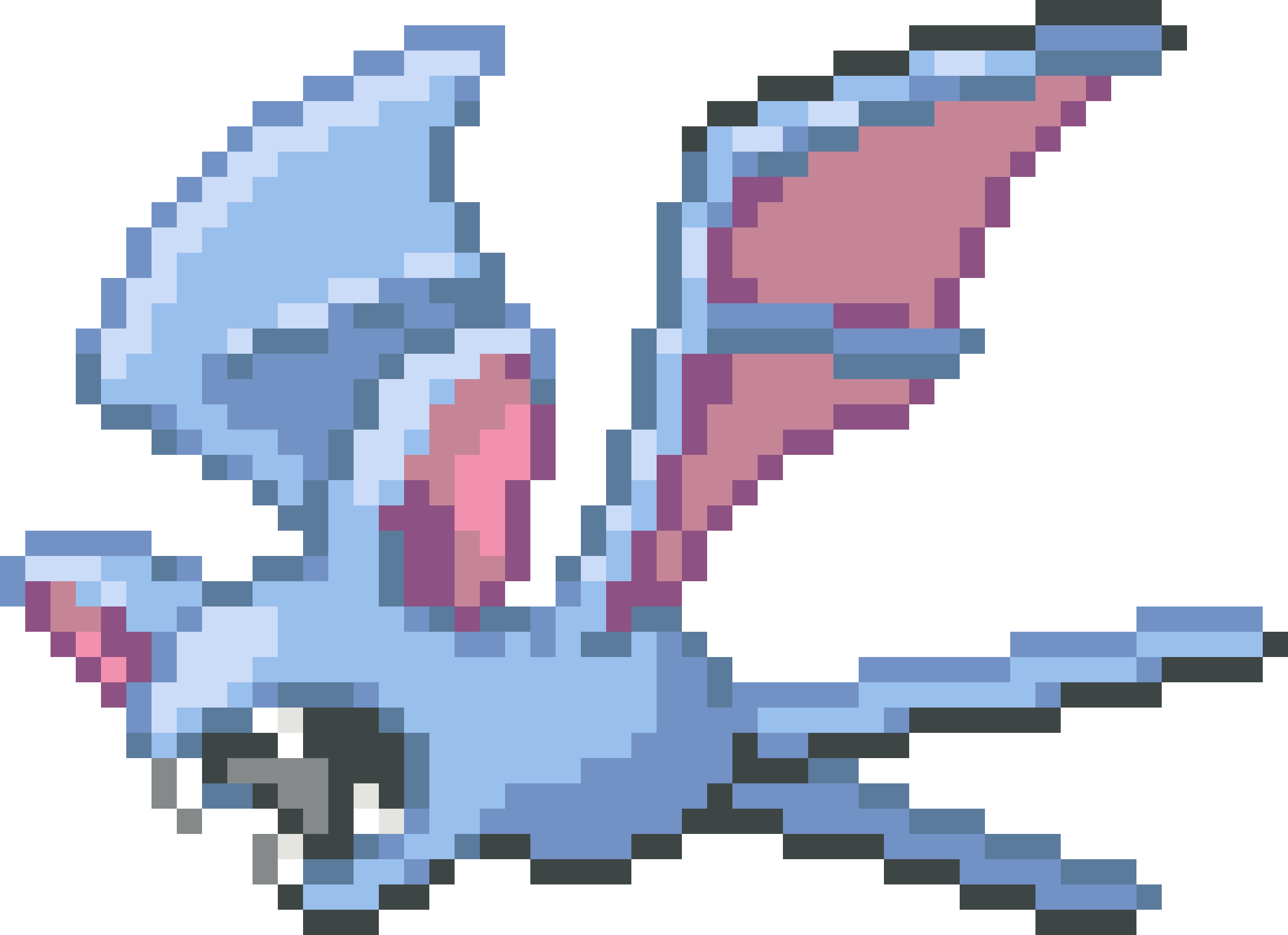Zubat - Zubat Pixel Art (2550x1850), Png Download