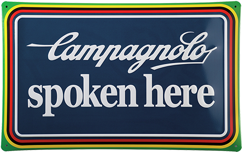 "campagnolo Spoken Here" Vintage Signage - Campagnolo Spoken Here (600x600), Png Download