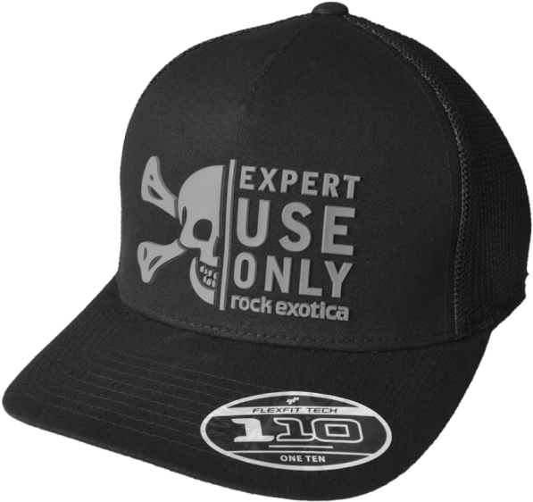 Rock Exotica Trucker Hat Black Mesh - Flexfit Garment Washed Cap 110 Visor, Unisex, Schirmmützen (650x610), Png Download