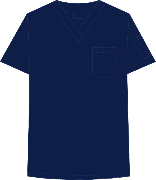 Navy - Active Shirt (535x617), Png Download