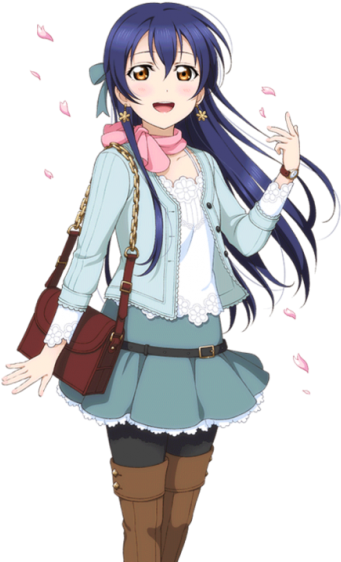 #love Live School Idol Project #umi #umi Sonoda - Anime Group Idol Base (700x700), Png Download