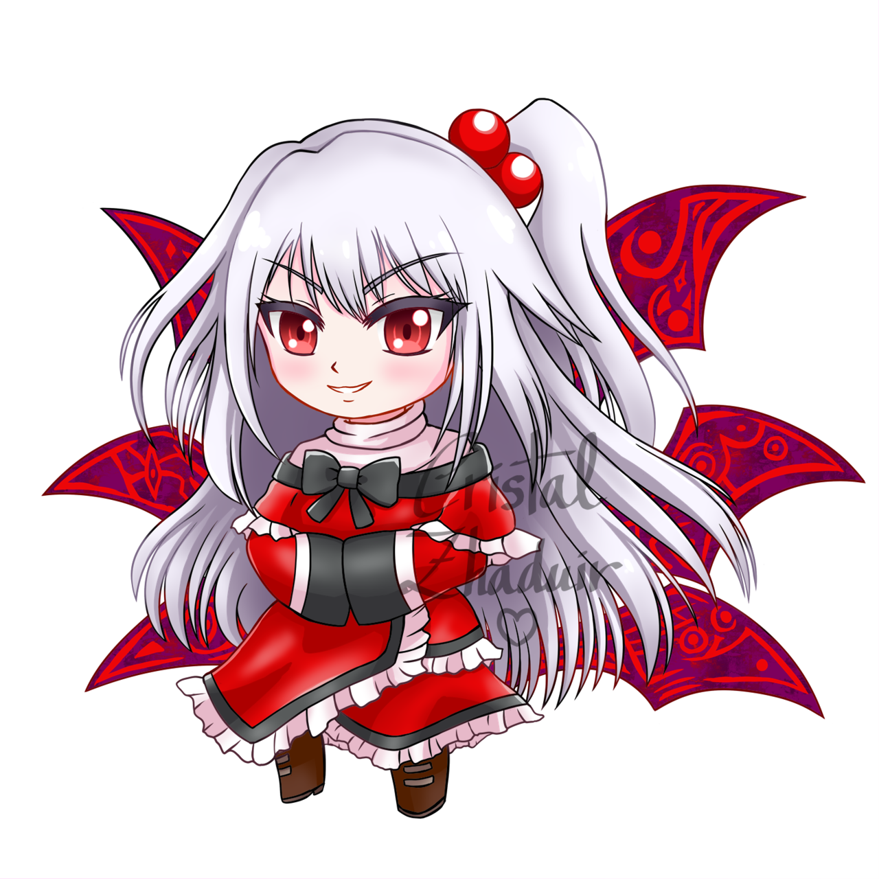 Chibi Shinki From Touhou - Touhou Project (1280x1280), Png Download