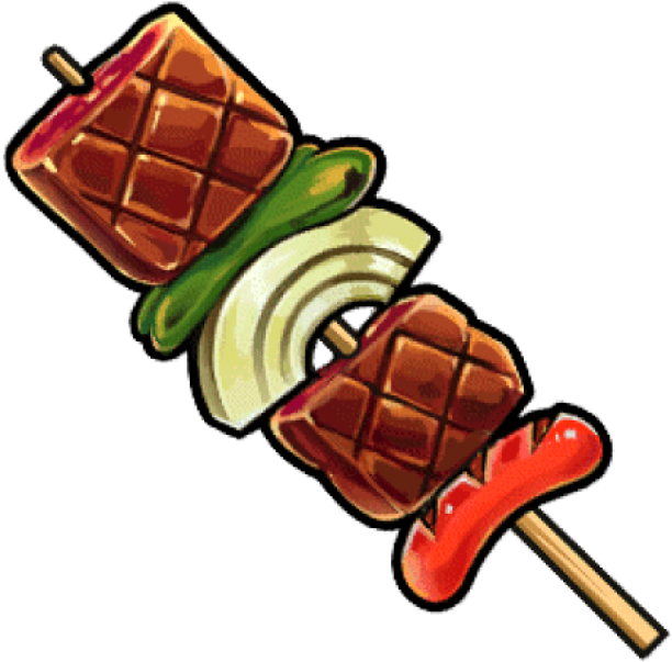 Free Png Kebab Png Images Transparent - Bbq Food Cartoon Png (850x638), Png Download