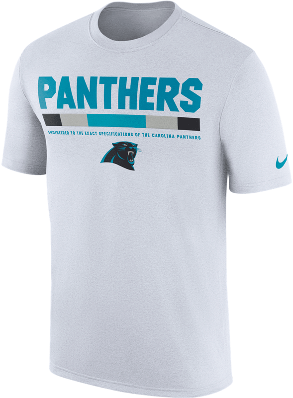 Carolina Panthers Mens Nike White Legend Staff Tee - Raiders T Shirt Nike (800x800), Png Download