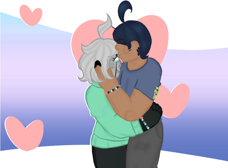 Kawaii Bunny Mel - Forehead Kiss (780x600), Png Download