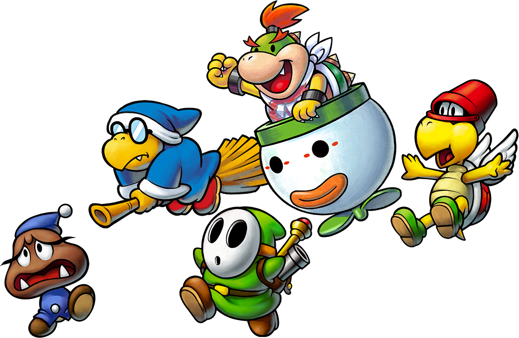Is Leading An Army Now, So You'd Better Go Along With - Mario Luigi Bowser Inside Story Characters (1022x666), Png Download