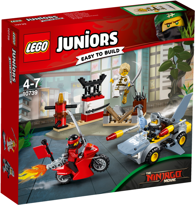 10739 Shark Attack - Lego Juniors 10739 Ninjago Shark Attack (800x800), Png Download