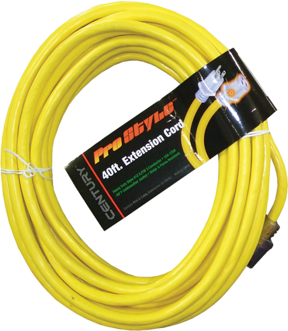 Century Wire And Cable Pro Style Heavy Duty 12 Gauge - Century Wire D19912100 - 100 Ft Heavy Duty - Pro Style (700x700), Png Download