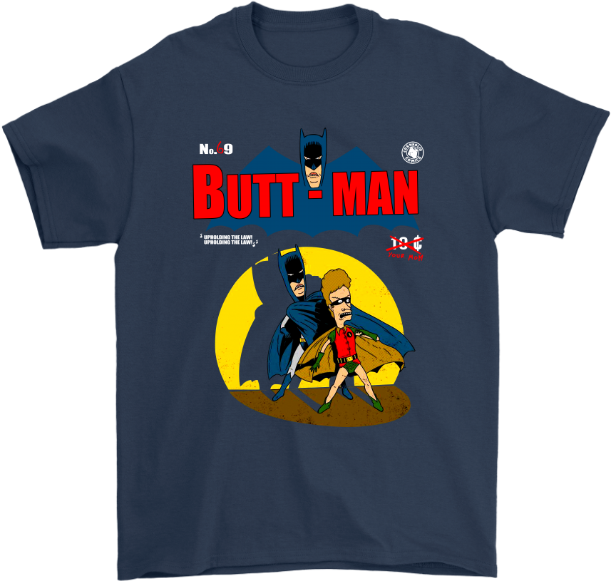 Butt Man Beavis And Butt Head Batman Comic Con Shirts - Batman Robin Beavis Butt-head Dark Knight Detective (1024x1024), Png Download