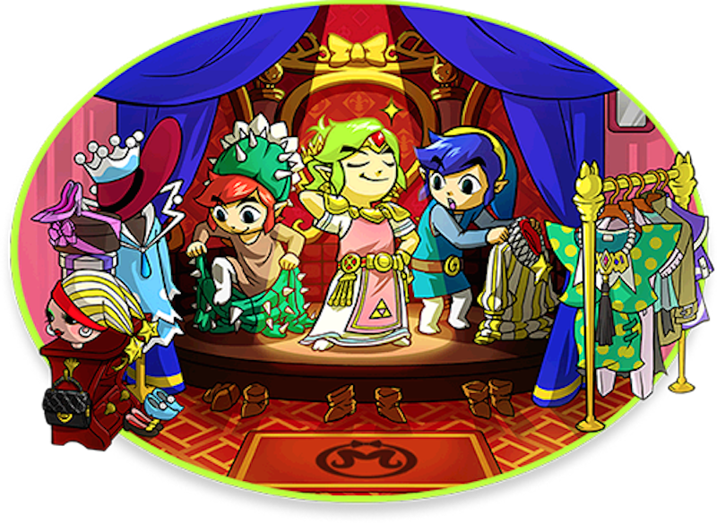Tri Force Heroes Lets You 'blacklist' Internet Jerks - Tri Force Heroes Dress (800x584), Png Download