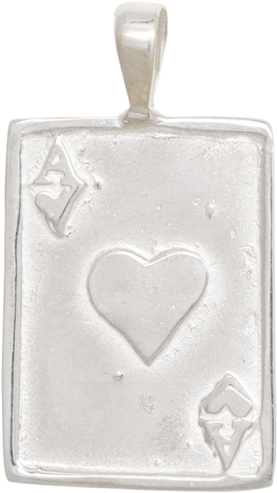 Ace Necklace Charm Anna Nina Silver - Anna + Nina Hanger Ace Van Zilver (1665x1800), Png Download