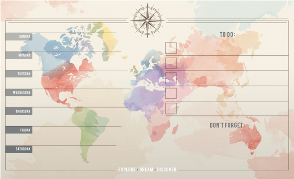 Paint World Map Vector (600x600), Png Download