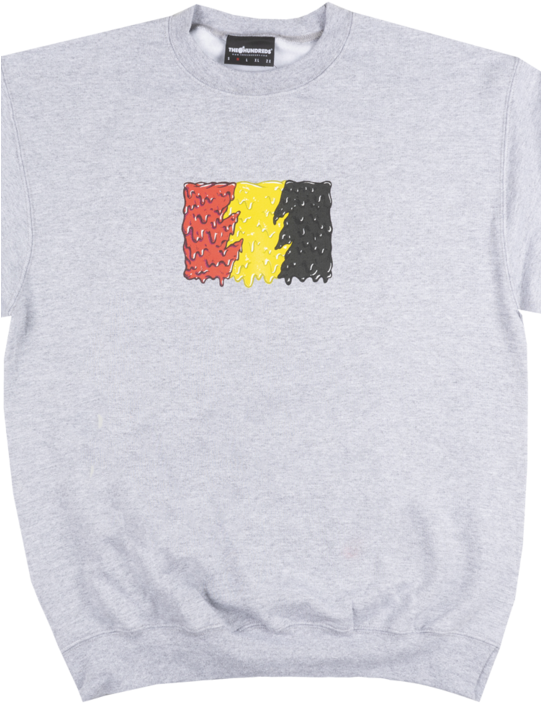 The Hundreds Slime Flag Crewneck Sweatshirt Pullover (540x720), Png Download