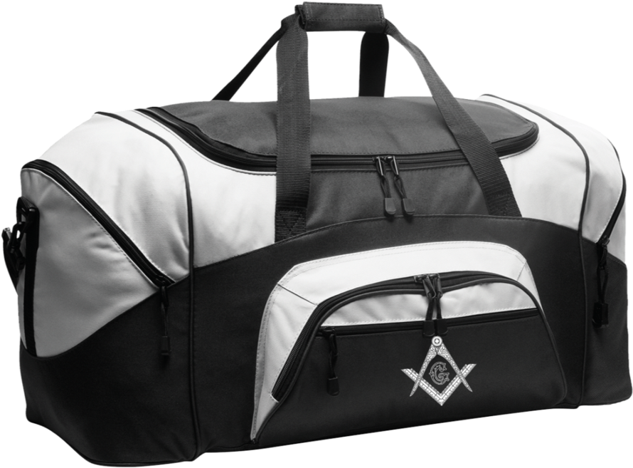 Square & Compass Colorblock Sport Duffel - University Of Alabama Duffel Bag Alabama Gym Bags Or (900x900), Png Download