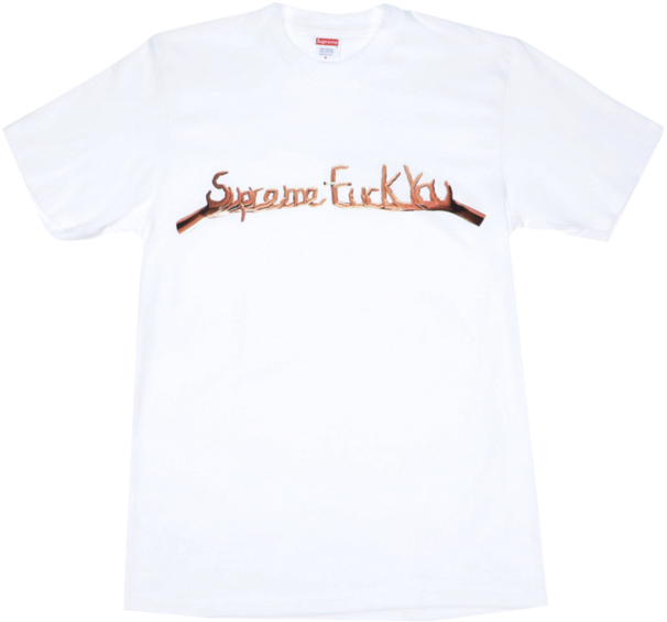 Supreme Fuck You Tee - Active Shirt (799x571), Png Download