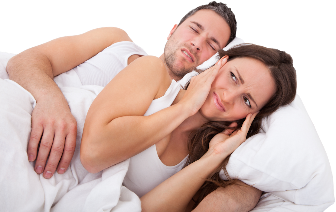 Symptoms And Causes Of Sleep Apnea - Man Woman Sleep Png (1200x800), Png Download