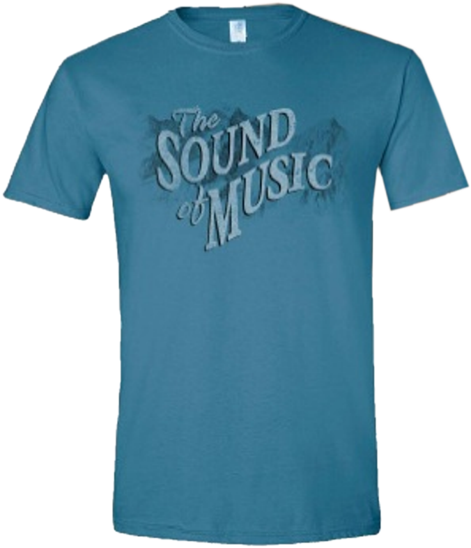 Sound Of Music Indigo Blue Tee-adult And Youth Sizes - Active Shirt (800x800), Png Download