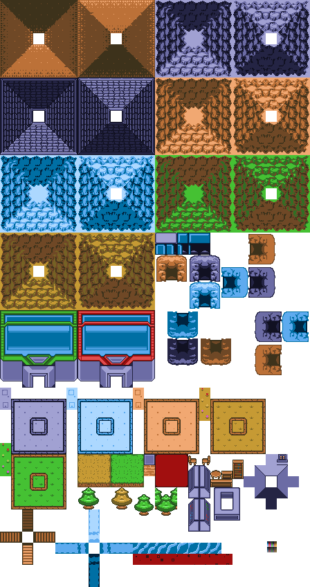Legend Of Pocket Monsters Tileset - Keyword Research (448x848), Png Download
