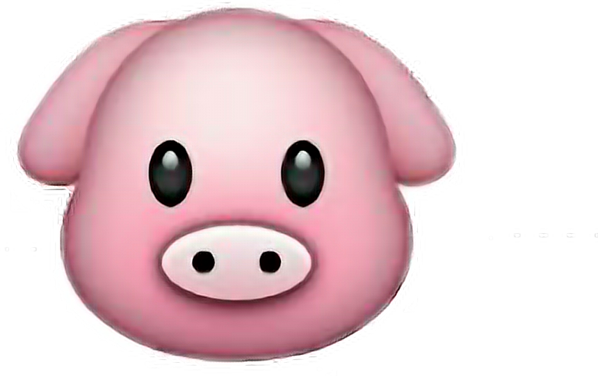 Report Abuse - Emoji Animals Pig (860x540), Png Download