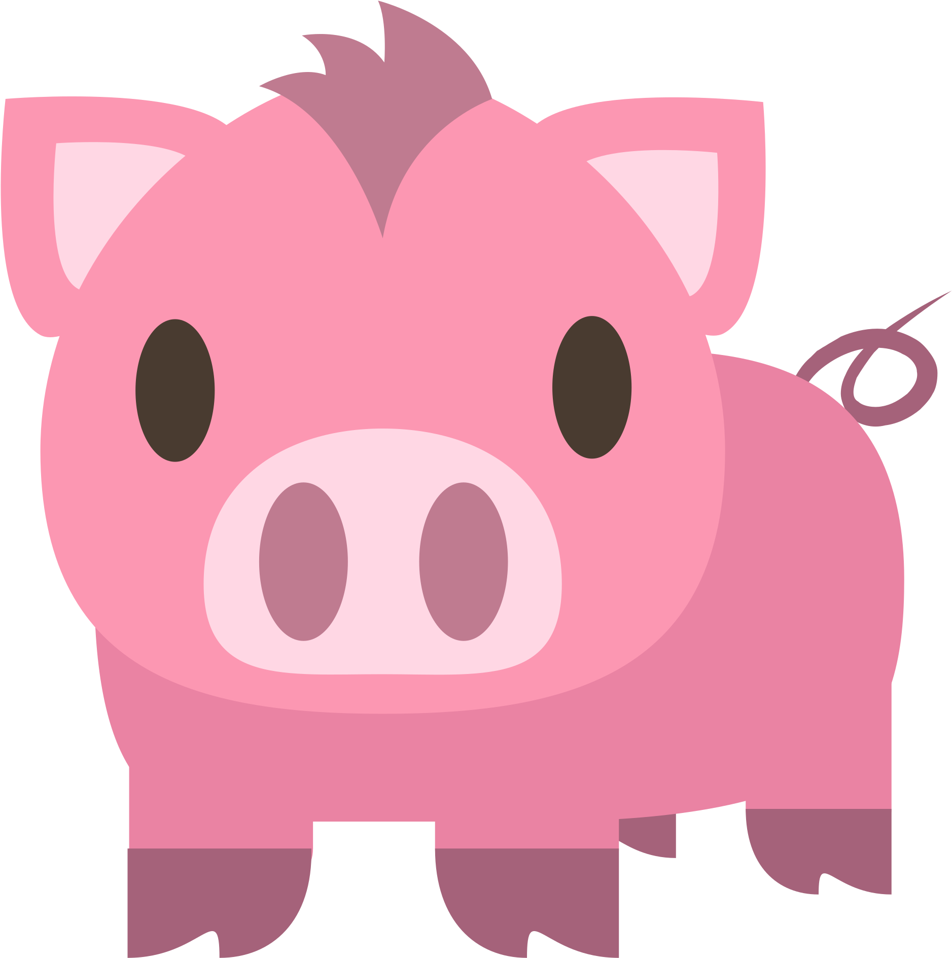 Open - Pig Emoji Png Free (2000x2000), Png Download