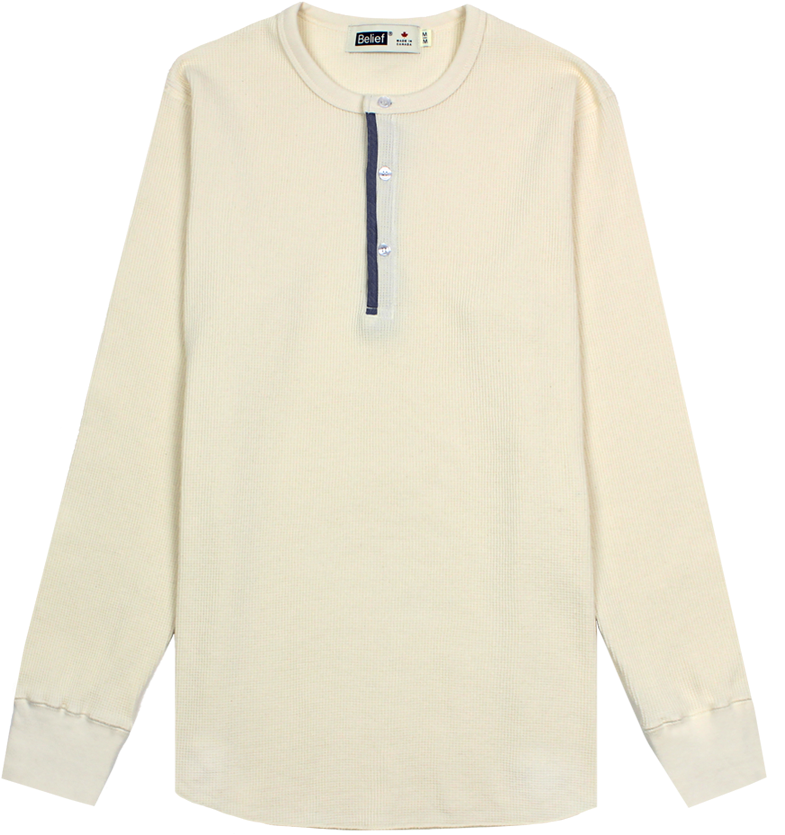 Backwoods Thermal Henley - Henley Shirt (1024x1024), Png Download