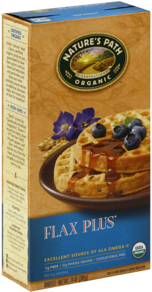 Nature's Path Organic Waffles Plus Flax - Nature's Path Organic Frosted Toaster Pastries, Granny's (600x600), Png Download