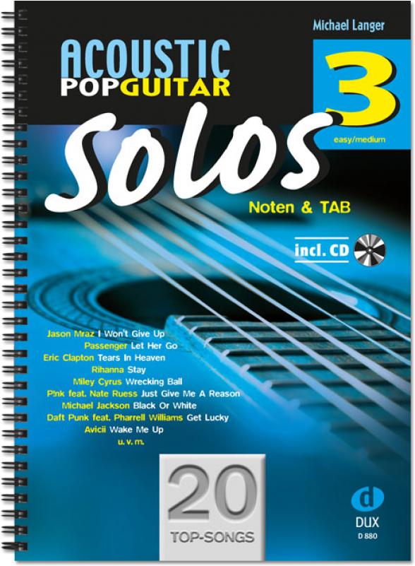 Edition Dux Acoustic Pop Guitar Solos 3 (800x800), Png Download