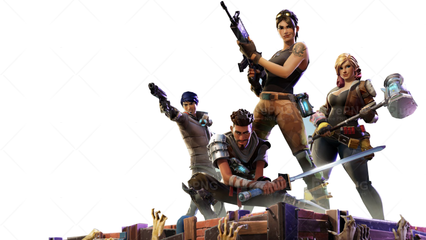 Posing Fortnite Thumbnail Template - Epic Games Fortnite Deluxe Edition Pc - Download (850x479), Png Download