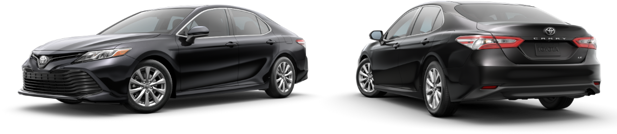 2018 Toyota Camry Le Vs - Bmw (1200x350), Png Download