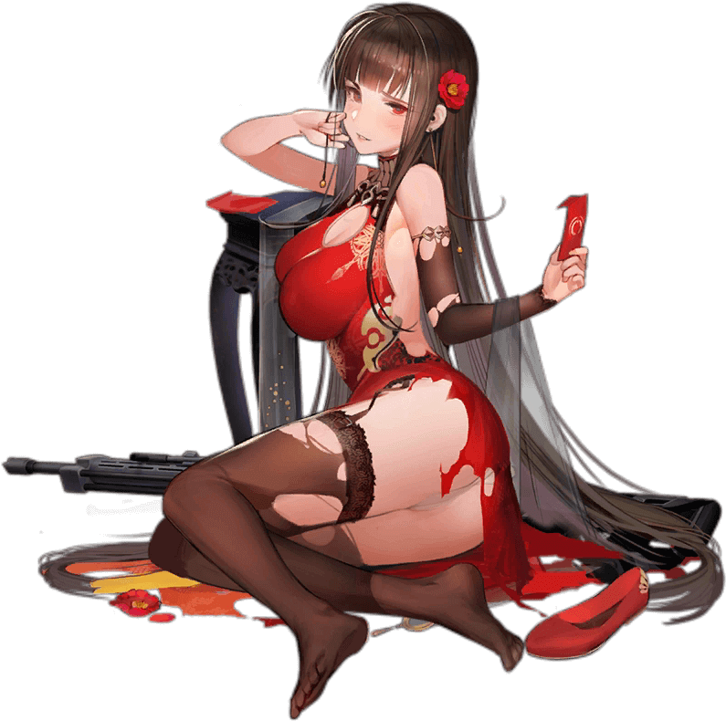 Damaged - Girls Frontline Dsr 50 (1024x1024), Png Download