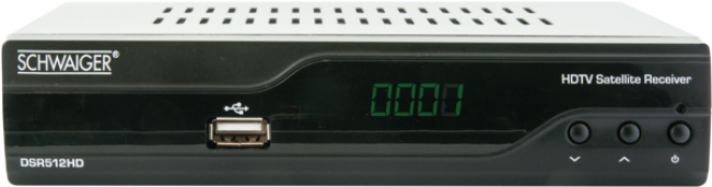 Full Hd Sat Receiver - Hd Sat Receiver Schwaiger Dsr512 Hd Usb (front) (650x650), Png Download