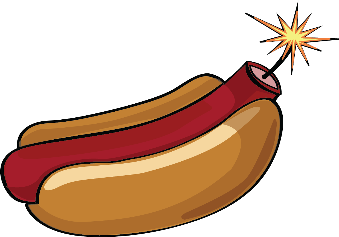 Hotdog Clipart Bratwurst - Knackwurst (1250x1250), Png Download