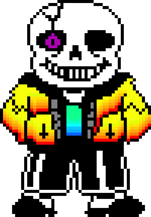 Hell Of A Time Uh - Sprite Sans (500x720), Png Download