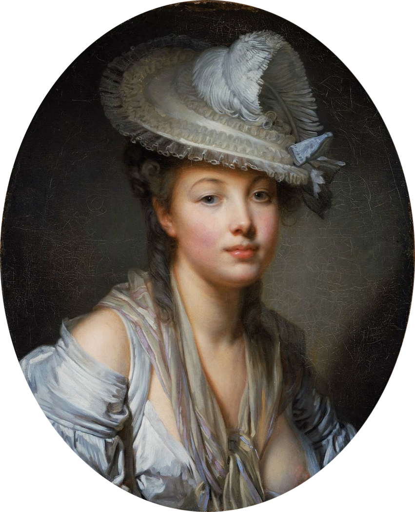 The White Hat - Most Beautiful Woman In The 18th Century (851x1050), Png Download