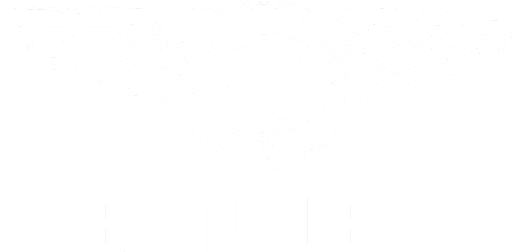 Bentley Logo - Bentley Logo White Png (768x401), Png Download