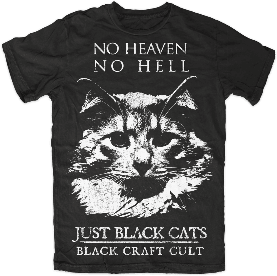 No Heaven No Hell Just Black Cats (1000x981), Png Download