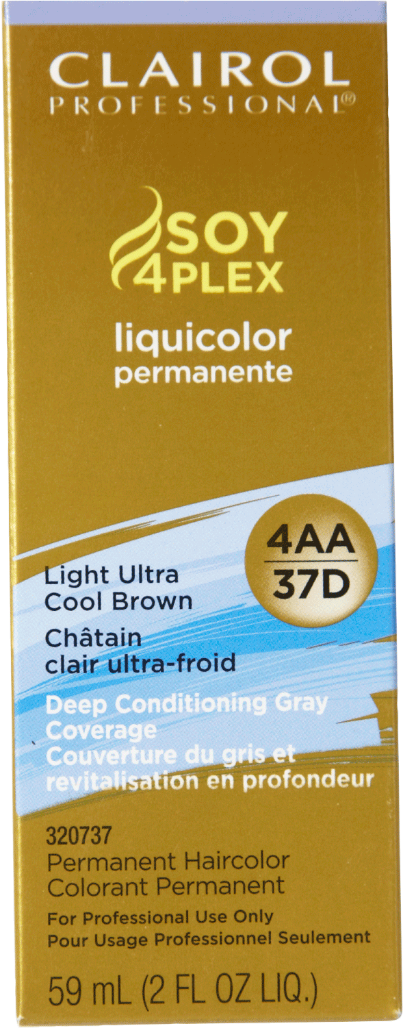 Clairol Professional 4aa/37d Light Ultra Cool Brown - Clairol Professional Liquicolor Permanente Hair Colour (1500x1500), Png Download