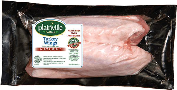 Natural* Turkey Wings - Plainville Farms Turkey, Ground, 94% Lean/6% Fat - (600x600), Png Download