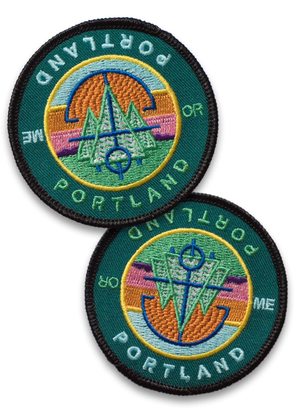 Projecting-west Patch Color 2up (1000x1339), Png Download