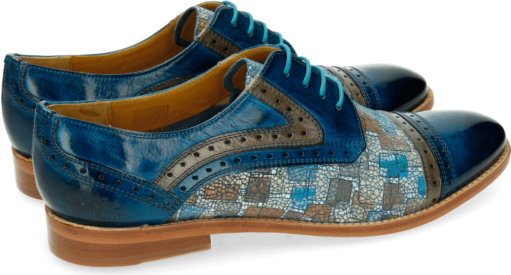 Derby Shoes Amelie 19 Florida Bluette Morning Grey (1024x1024), Png Download