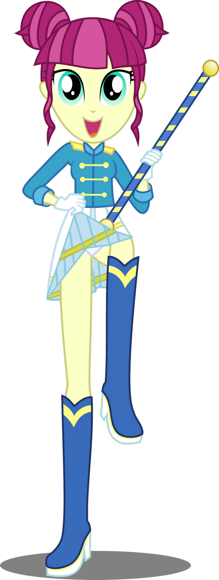Background Human, Baton, Clothes, Edit, Equestria Girls, - Equestria Girls Sweeten Sour (720x1899), Png Download