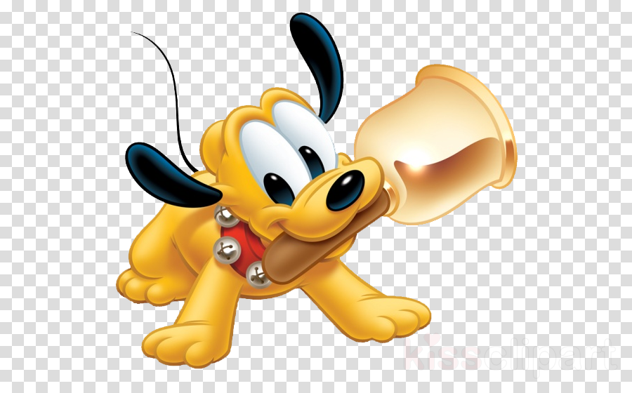 Mickey Mouse Pluto Baby Clipart Pluto Mickey Mouse - Baby Pluto Disney (900x560), Png Download