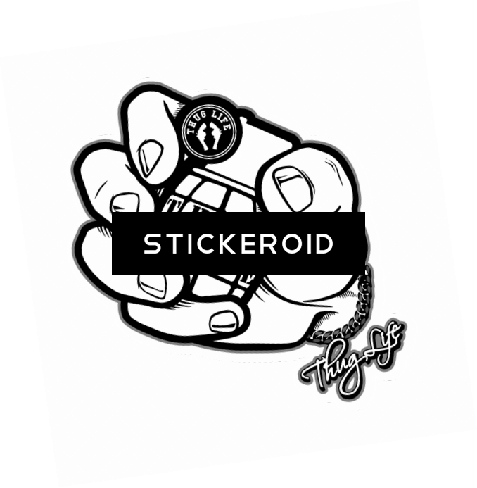 Thug Life - Drawing (678x693), Png Download