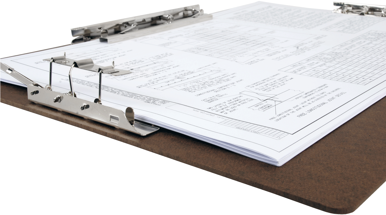 Clipboard Hardboard Panel Featuring 3 Clips Brown - 11x17 17 X 11 Inches Hardboard/clipboard 680461) (1280x1280), Png Download