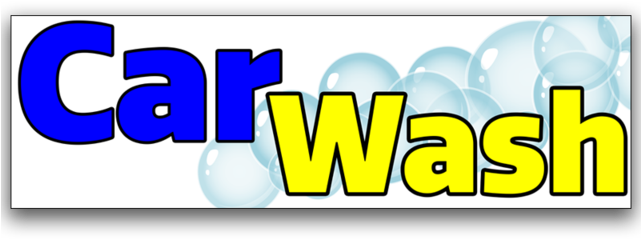 Car Wash Vinyl Banner Standard 30" - Vinyl Banners (640x640), Png Download