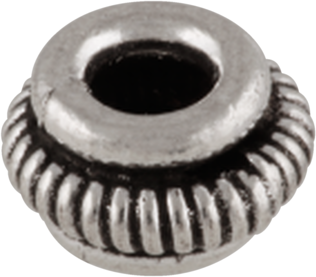 Bead With Grooved Wire 925/-, Oxidised - Jewellery (1000x1000), Png Download