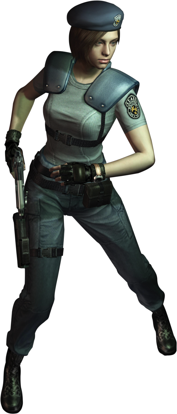 Jill Valentine Is The Machine Specialist Of Alpha Team - Jill Valentine Re1 Remake (900x1548), Png Download