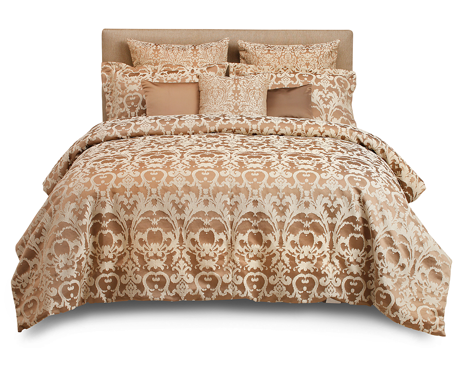 Aureate Comforter Set Adds The Golden Touch To Your - Bed Sheet (900x900), Png Download