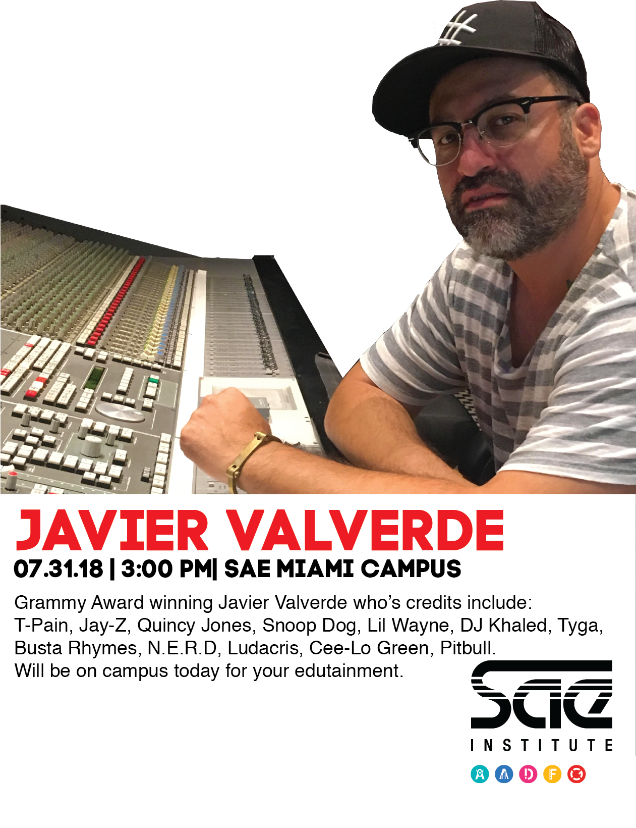 Sae Institute Miami Is Looking Forward To A Great Seminar - Sae Institute (1261x1640), Png Download