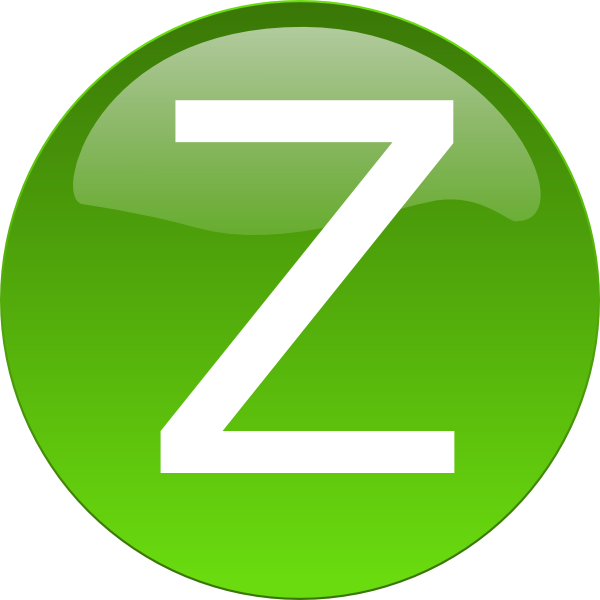 Green Z Svg Clip Arts 600 X 600 Px (600x600), Png Download